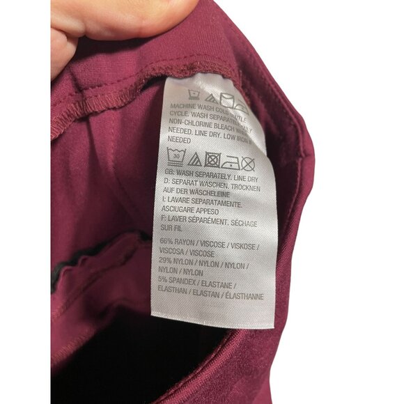 Joan River Burgundy Pants with Seam down Front - Picture 4 of 4